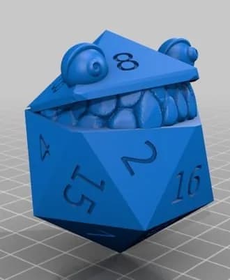 STL - Dado Mimic coleccionable para D&D
