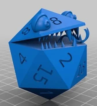 STL - Dado Mimic D20 para juegos de rol