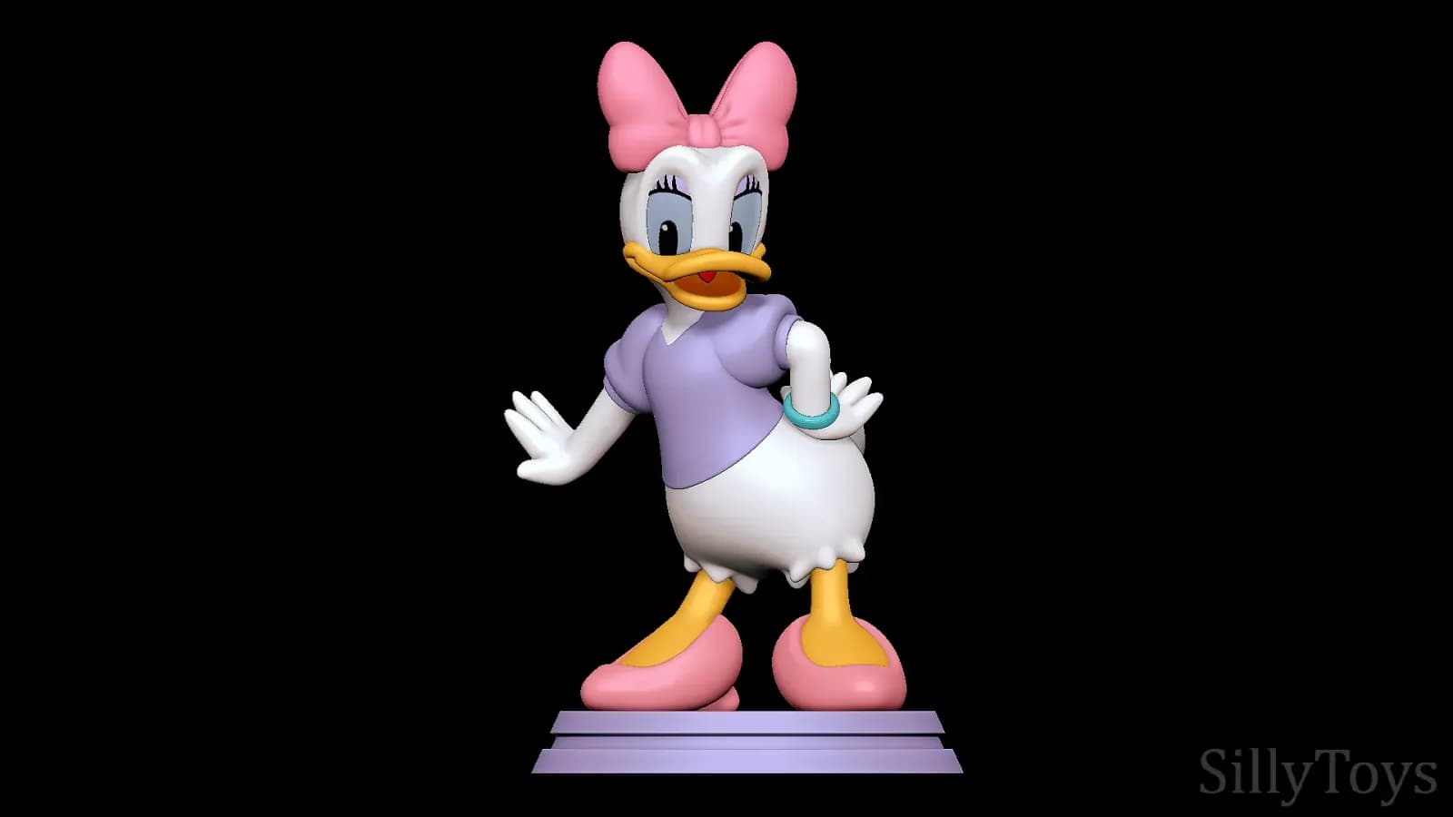 STL - Daisy Duck render 3