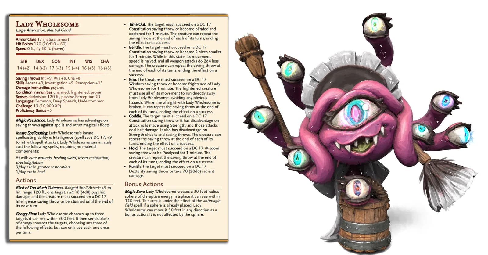 STL - Dama Limpiadora de Calabozos render 2