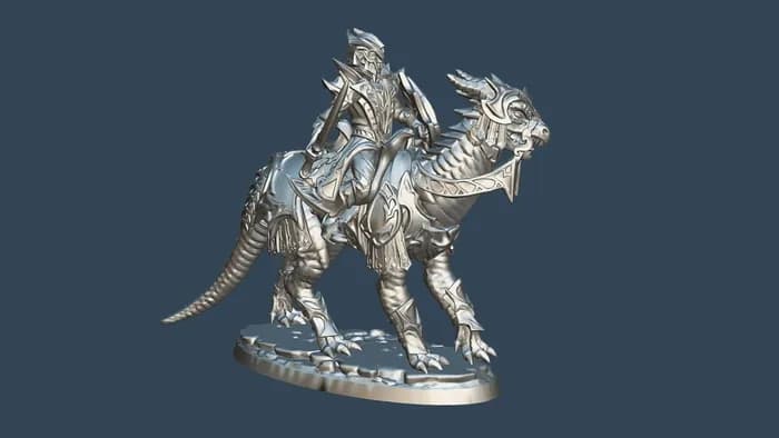 STL - dark elves drake cavalry stl
