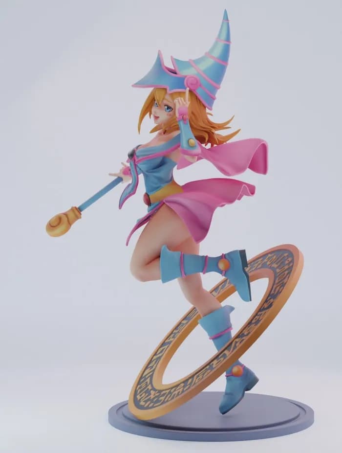 STL - dark magician girl 1 render 3