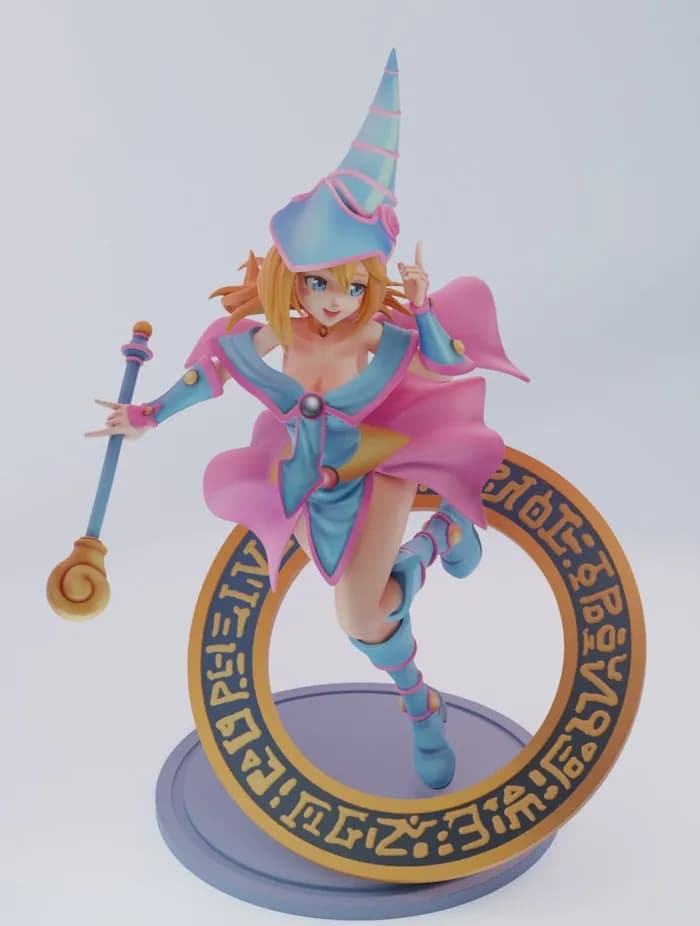 STL - dark magician girl 1 render 4