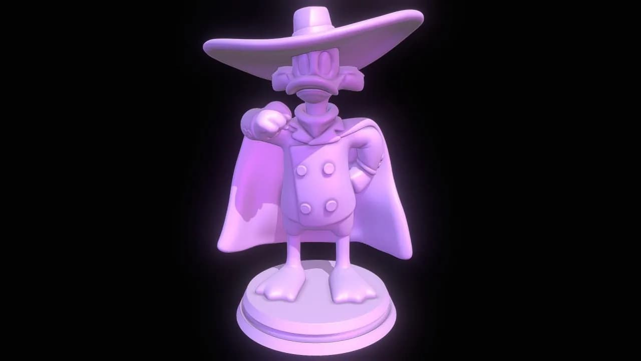 STL - Darkwing Duck figura 3D