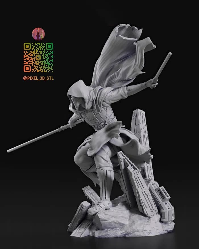 STL - Darth Revan Star Wars render 2