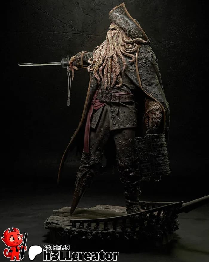STL - davy jones render 3