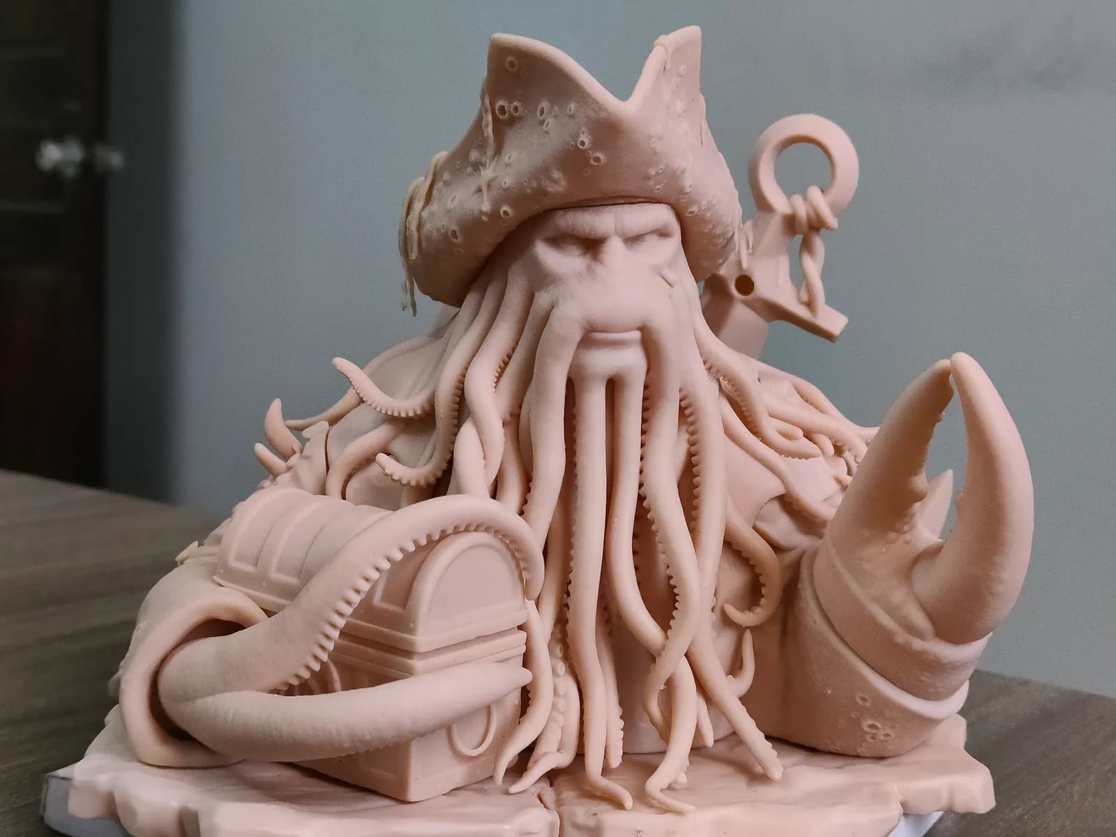 STL - Davy Jones con Cofre render 5