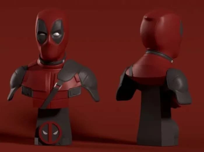 STL - deadpool bust