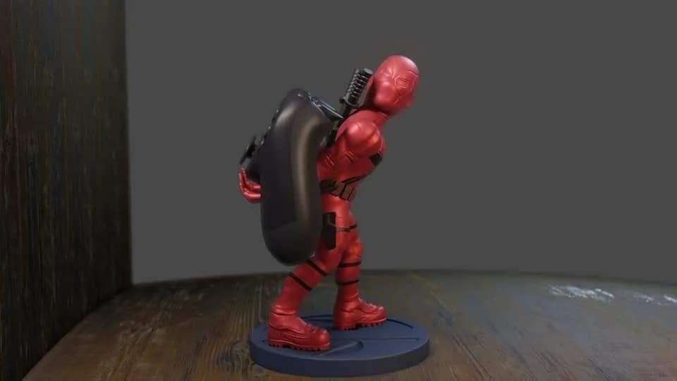 STL - Deadpool caricaturesco con saco