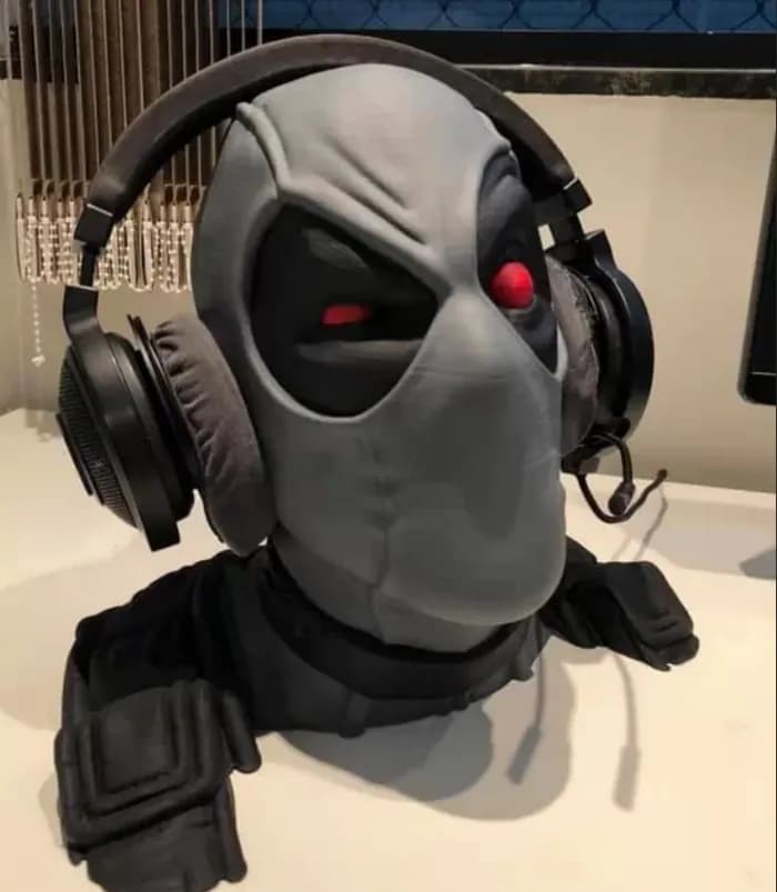 STL - deadpool headset stand