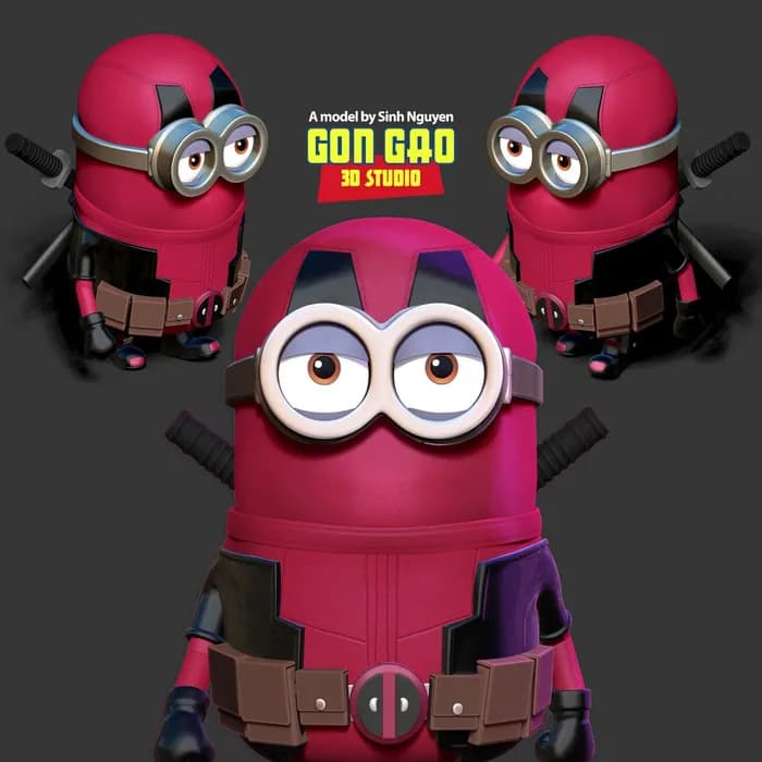 STL - deadpool minion