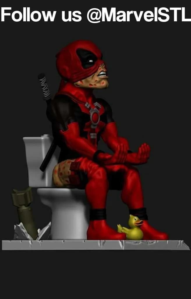 STL - deadpool stand