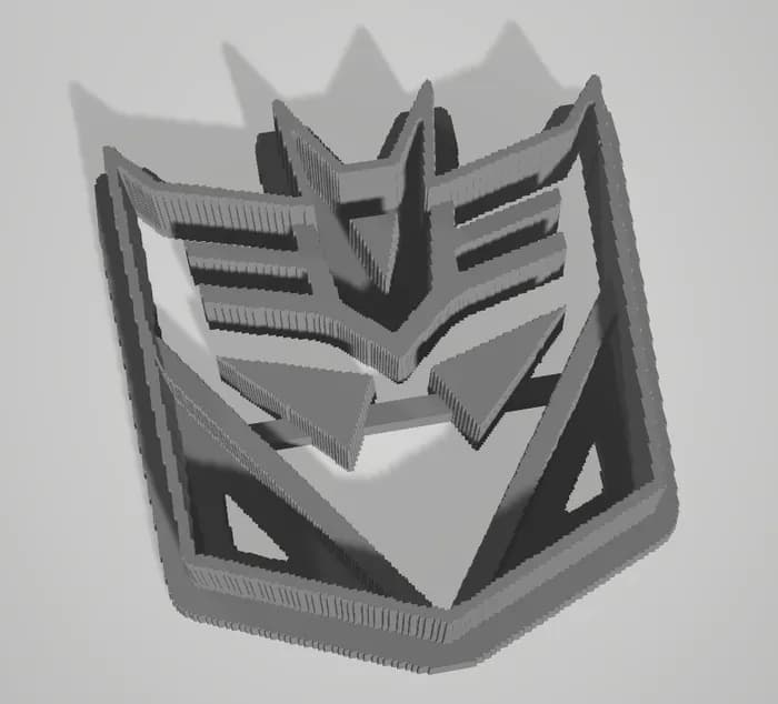 STL - decepticon cookie cutter v2