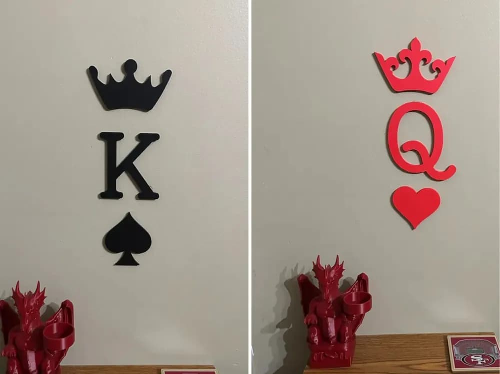 STL - Decoración de pared King & Queen