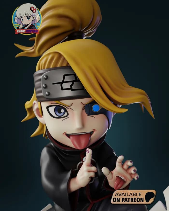 STL - deidara naruto @vse pro 3d render 2