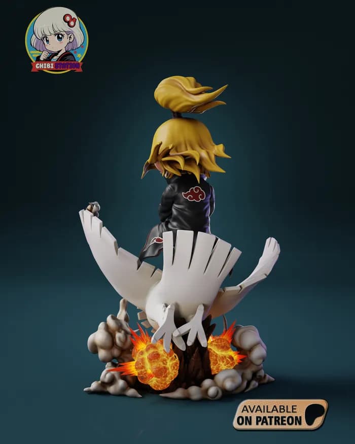 STL - deidara naruto @vse pro 3d render 4