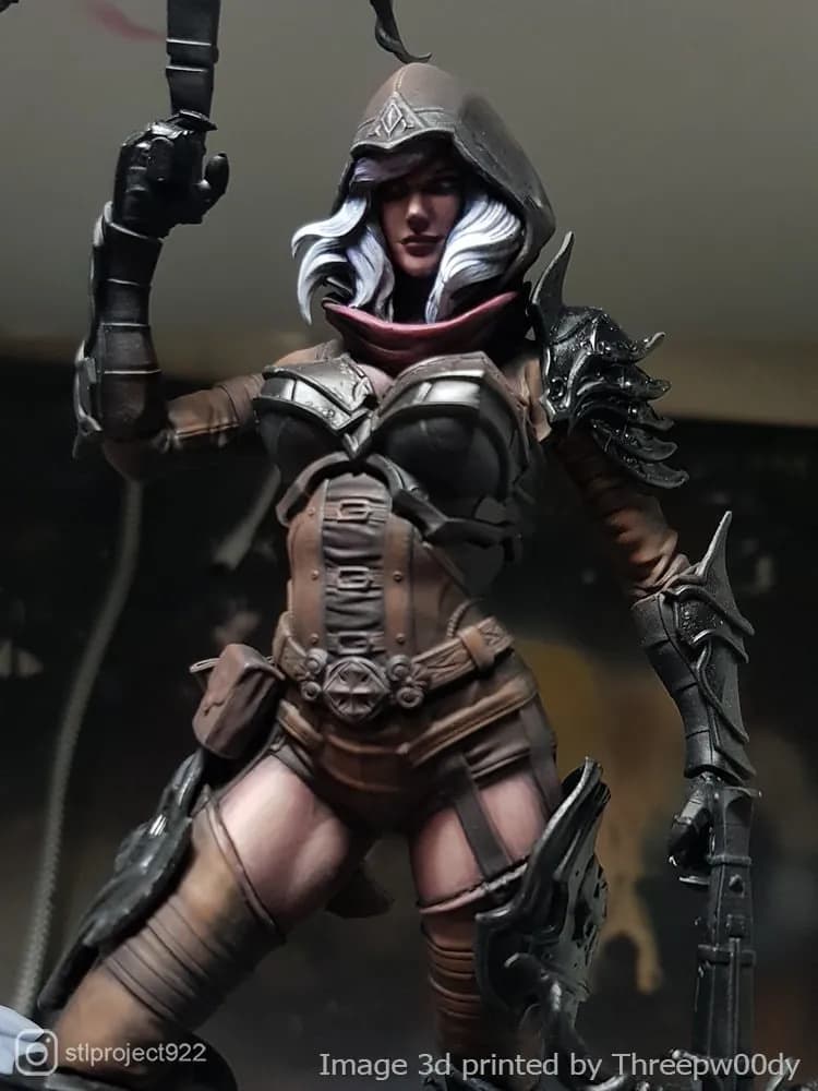 STL - Demon Hunter Coleccionable render 2