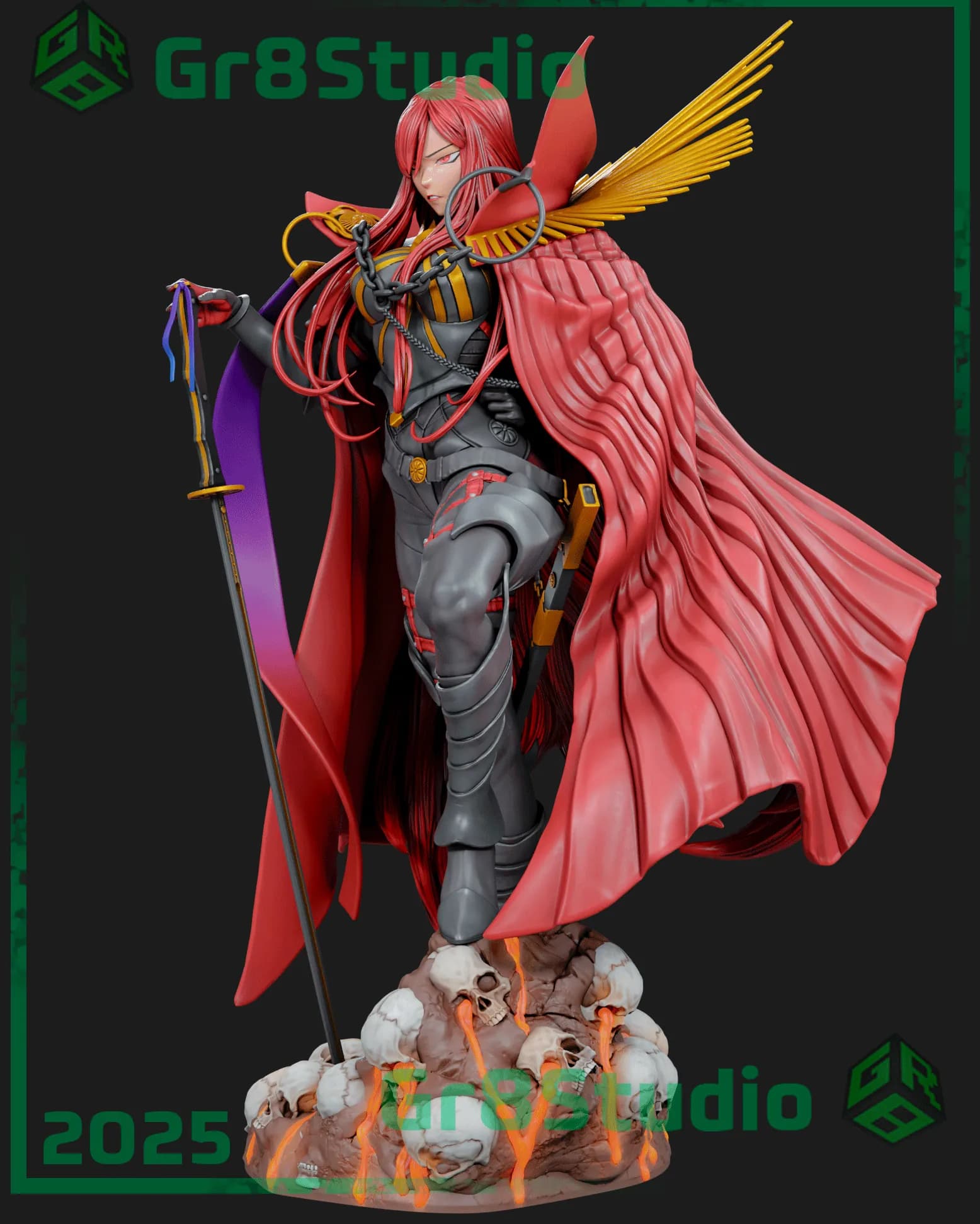 STL - Demon King Nobunaga Avenger render 3