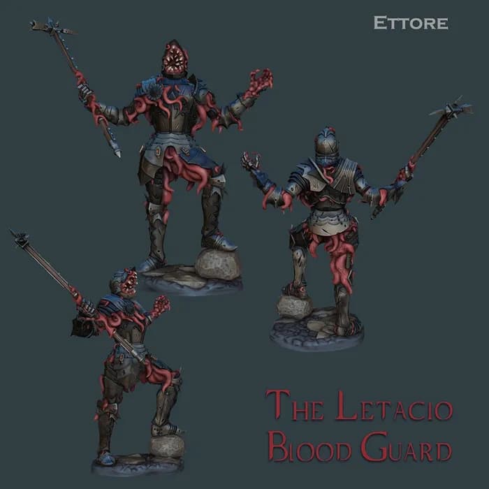 STL - demon knight ettore 35mm rar render 2