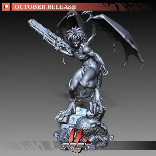 STL - Demona Gárgola Guerrero