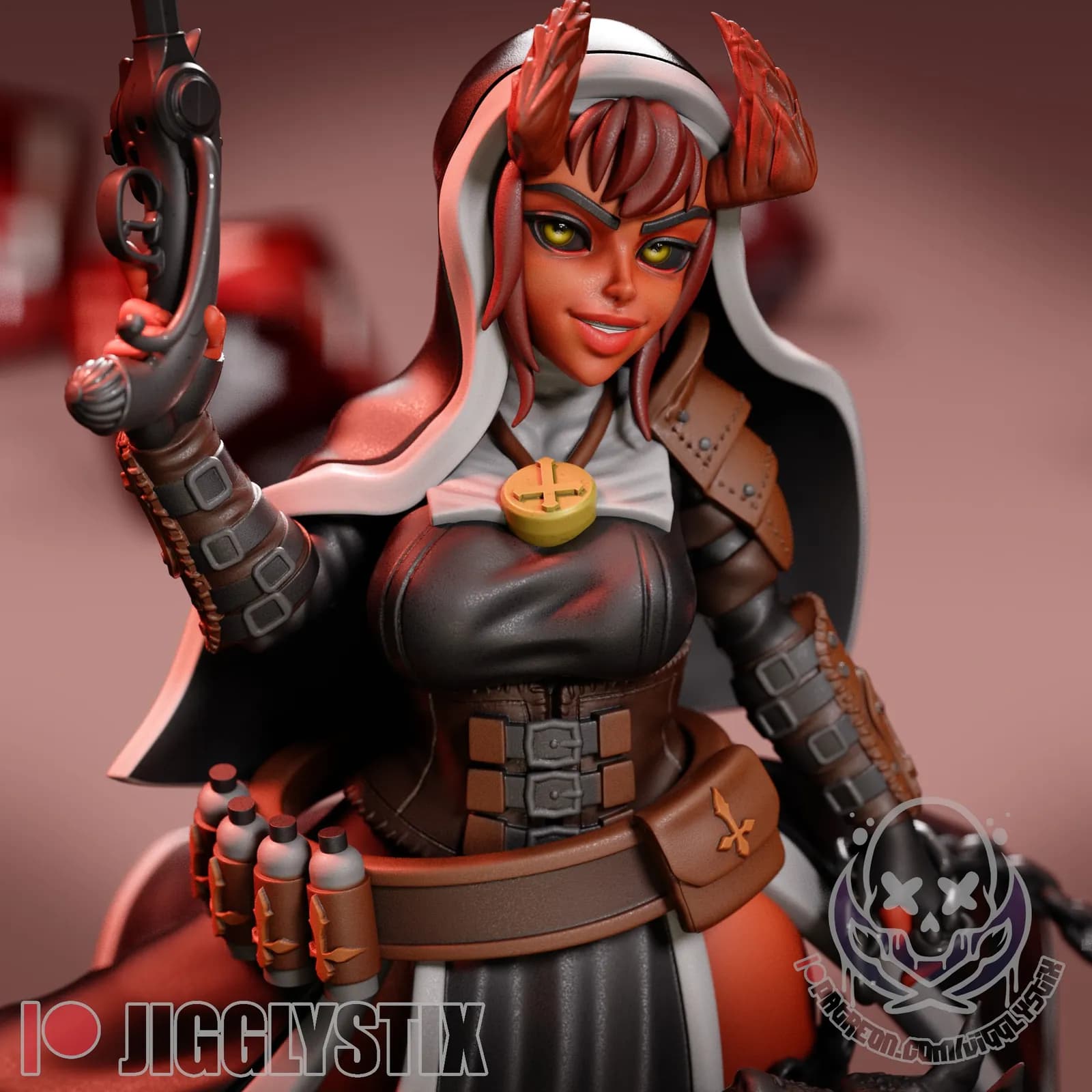 STL - Demonio Cazador de Monjes render 5