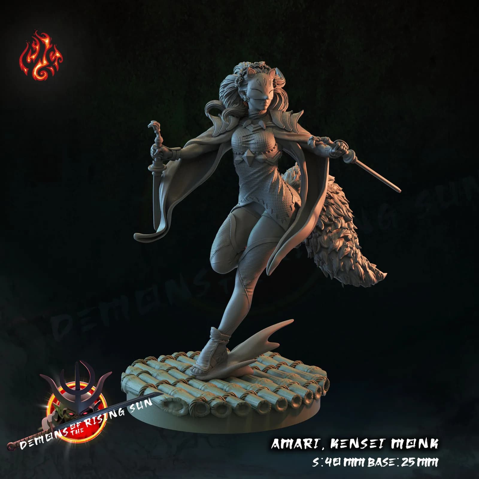 STL - Demonios del Sol Naciente render 2