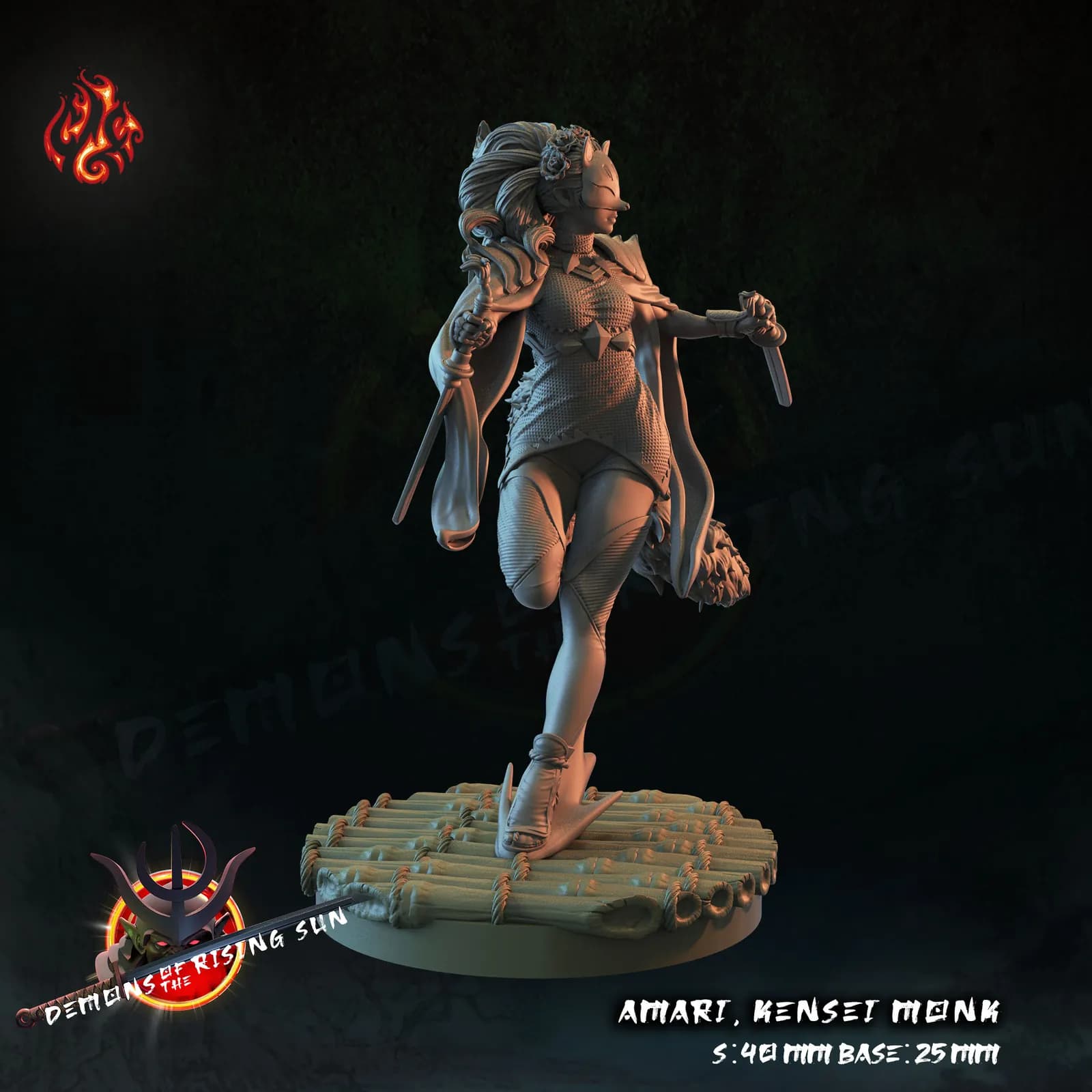 STL - Demonios del Sol Naciente render 3