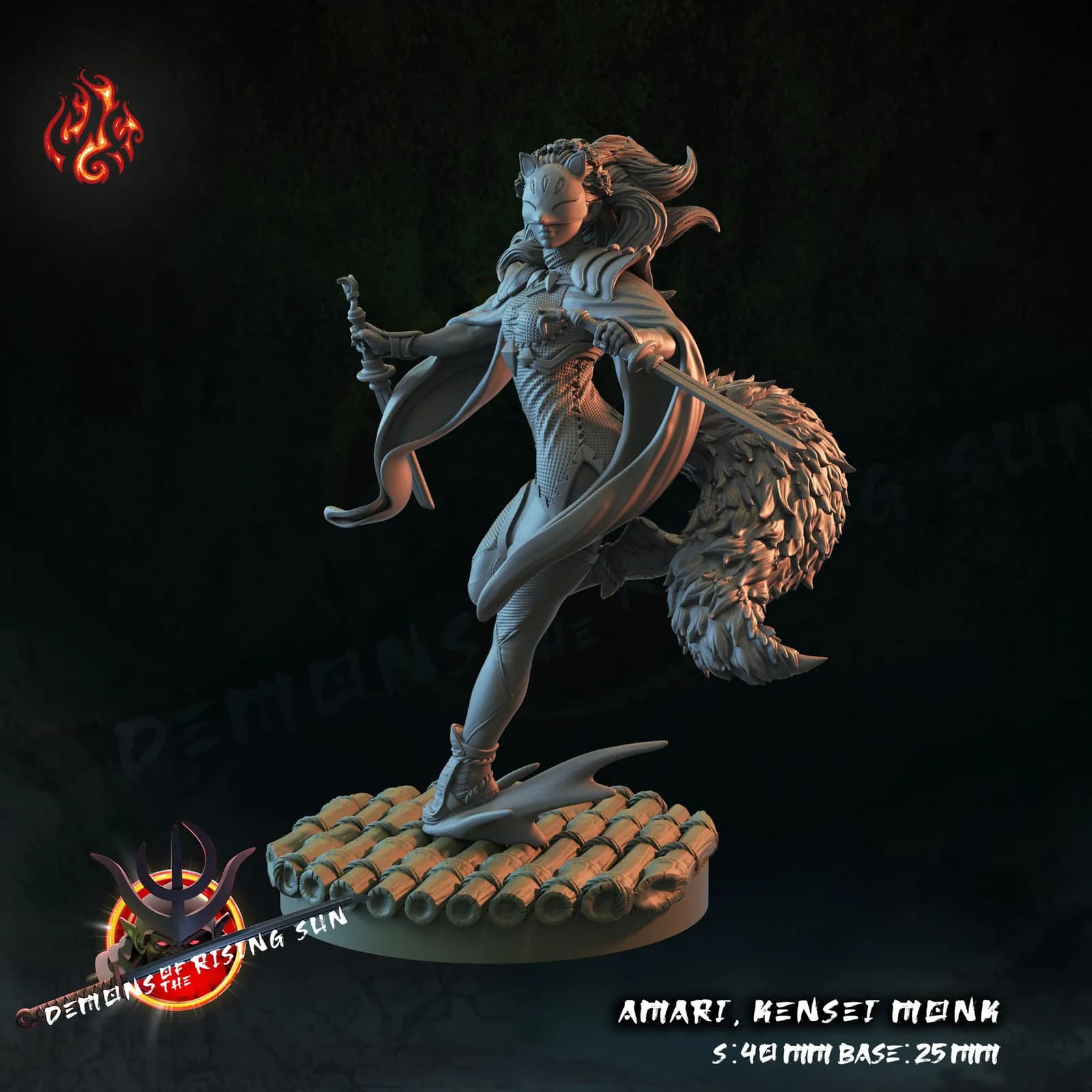 STL - Demonios del Sol Naciente render 4