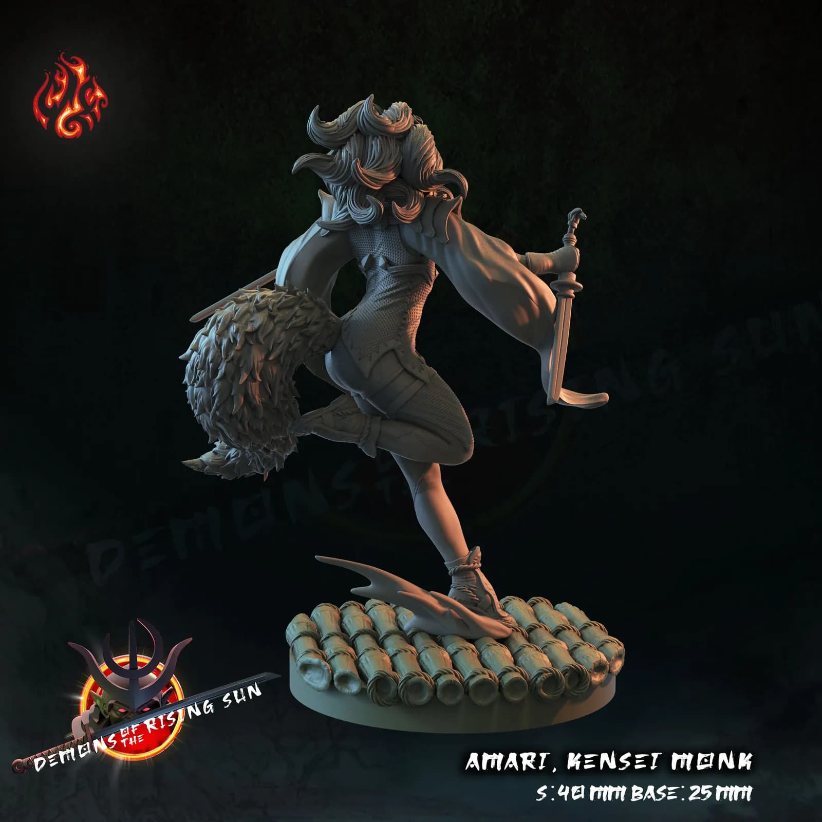 STL - Demonios del Sol Naciente render 5