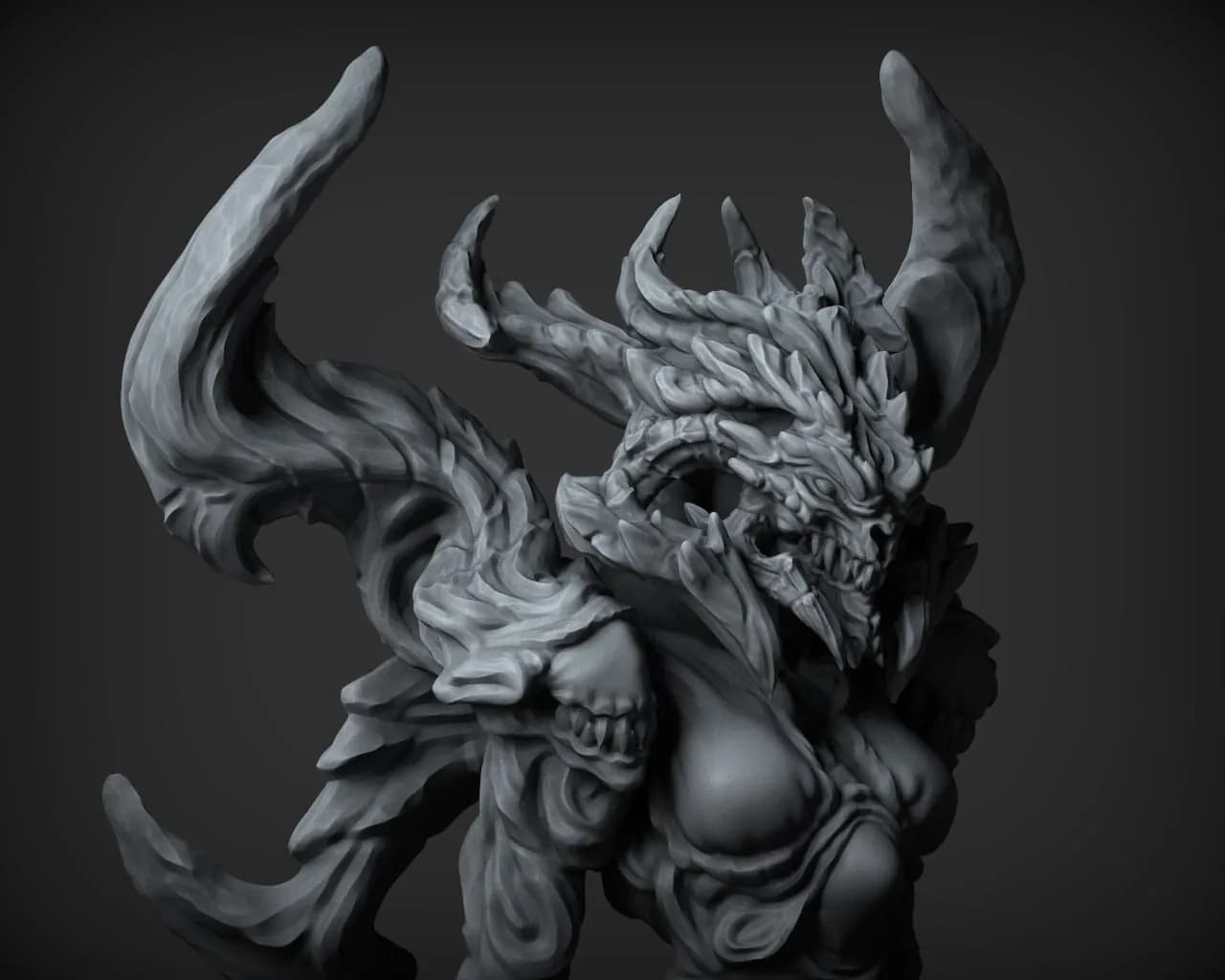 STL - Diablo 3 Demonio Escultura