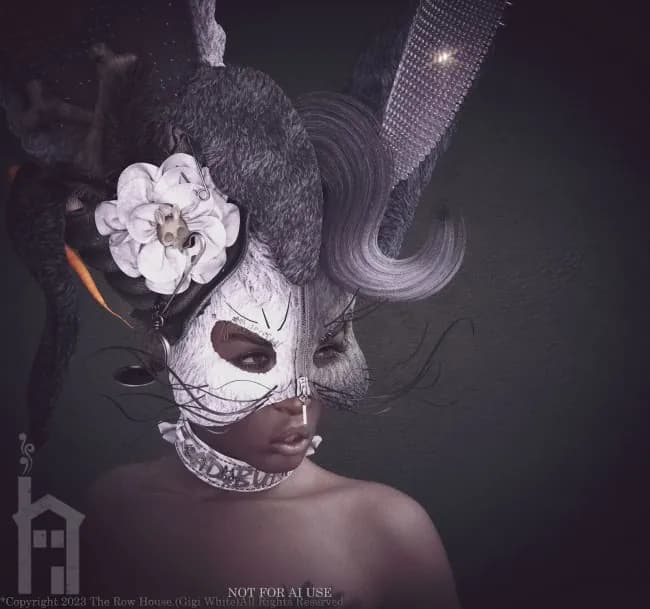 STL - Diadema de Conejo"Bunny Headdress" render 2