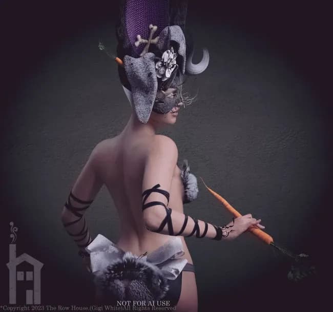 STL - Diadema de Conejo"Bunny Headdress" render 4