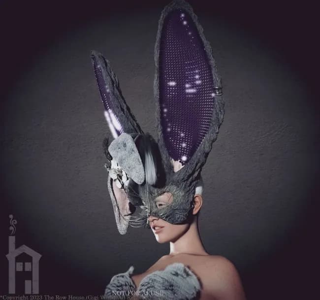 STL - Diadema de Conejo"Bunny Headdress" render 5