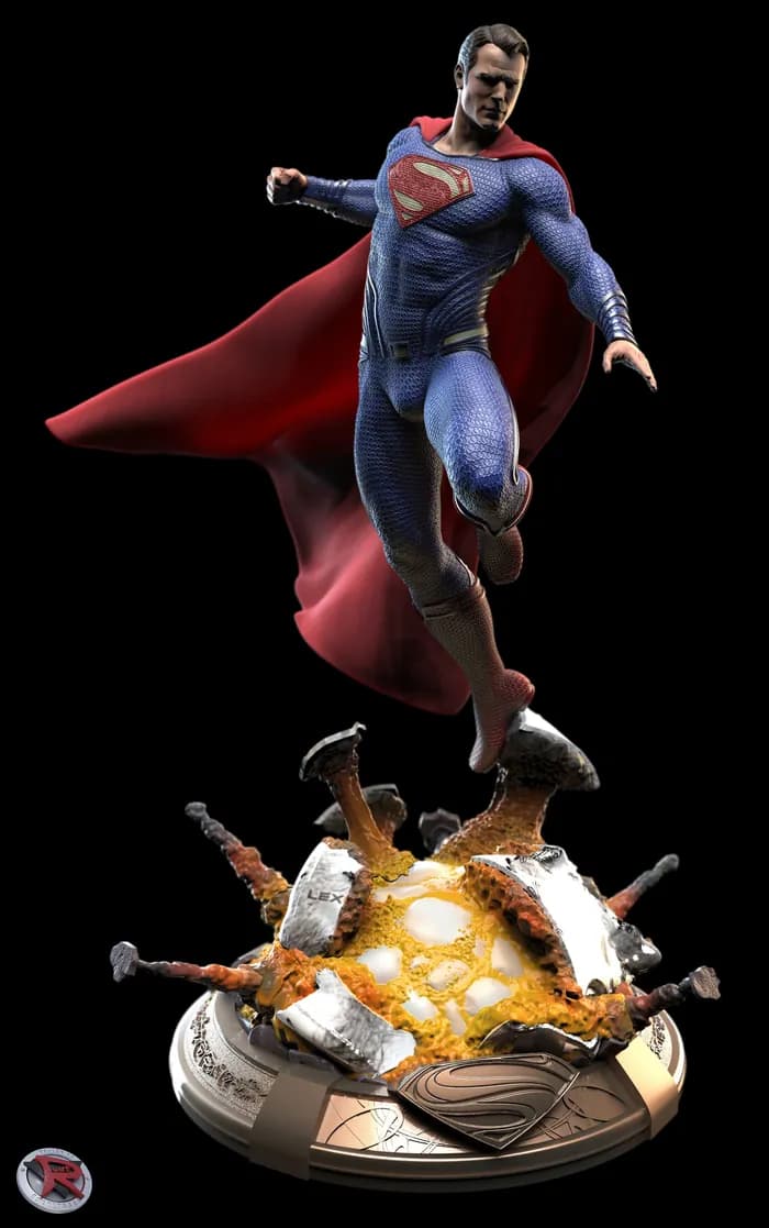 STL - diego rudy superman henry cavill render 4