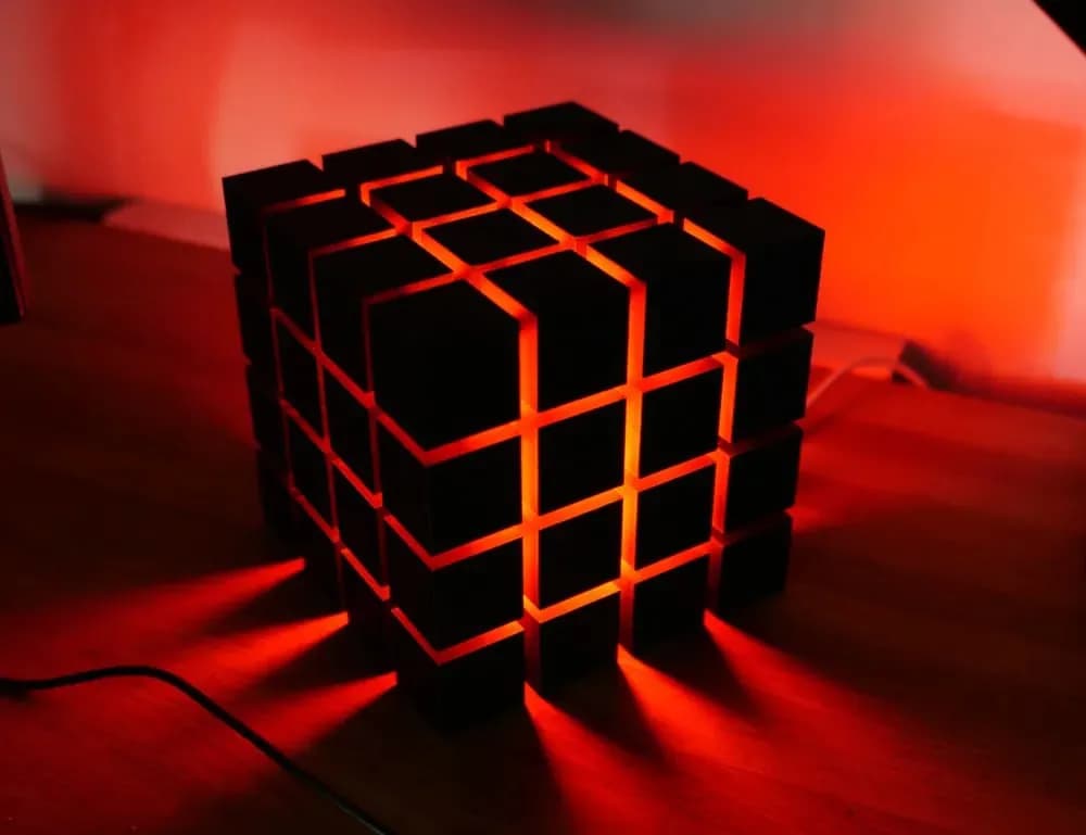 STL - Difusor de luz cúbico moderno render 3