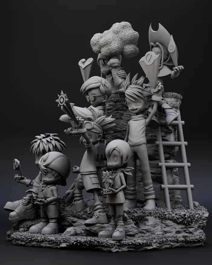 STL - digimondiorama render 4