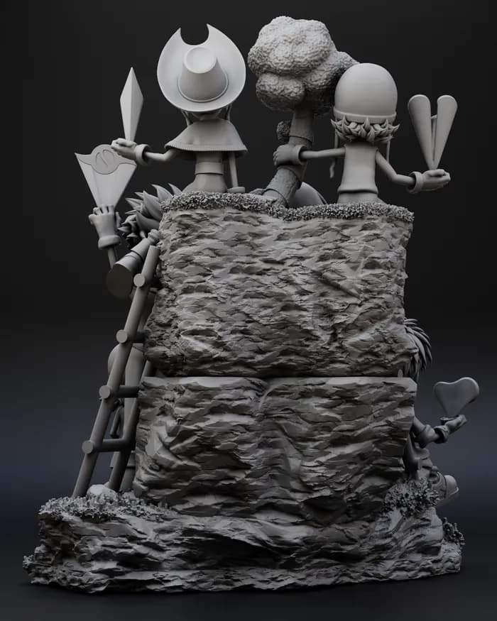 STL - digimondiorama render 5