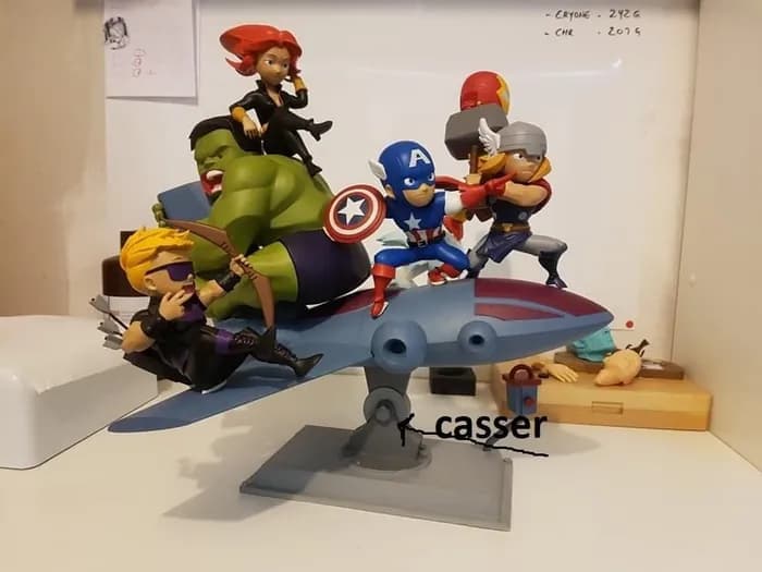 STL - Diorama Avengers chibi render 2