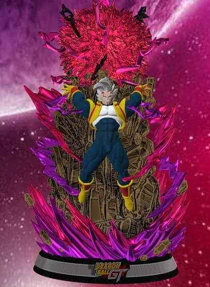 STL - Diorama Baby Vegeta render 4