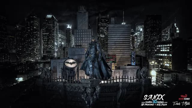 STL - Diorama Batman GCPD Rooftop