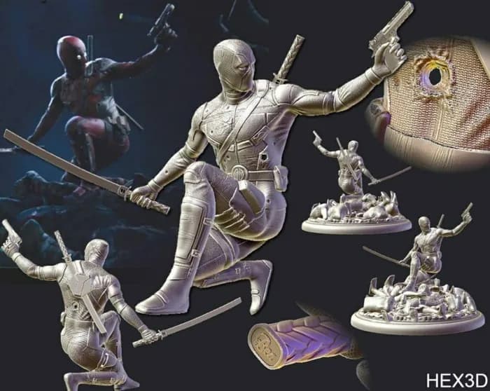 STL - Diorama de Deadpool