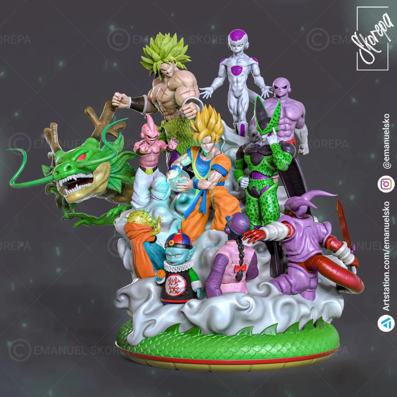 STL - Diorama de Dragon Ball Z