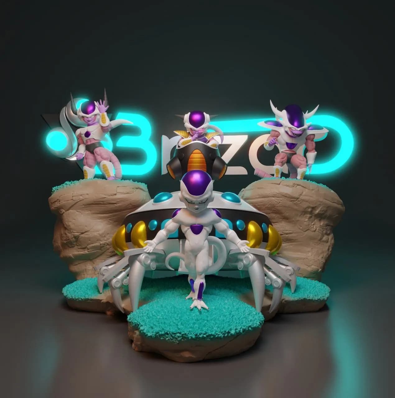 STL - Diorama de Freezer Estilo chibi