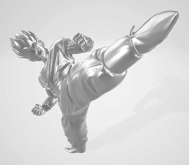 STL - Diorama de Gohan vs Majin Buu render 3