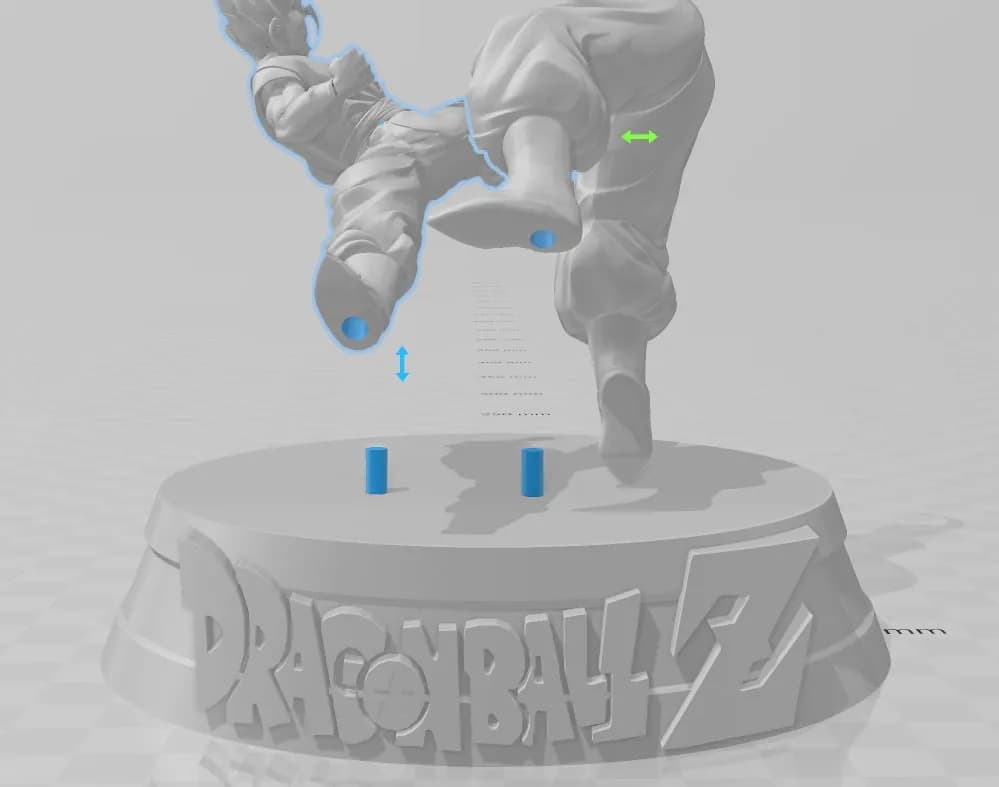 STL - Diorama de Gohan vs Majin Buu render 4