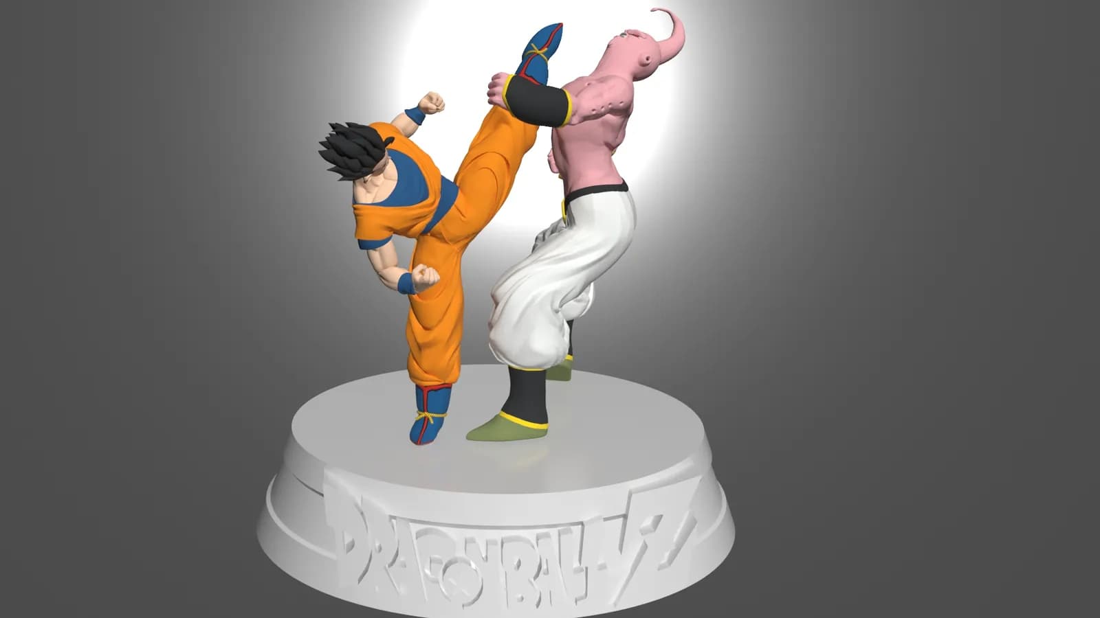 STL - Diorama de Gohan vs Majin Buu render 5