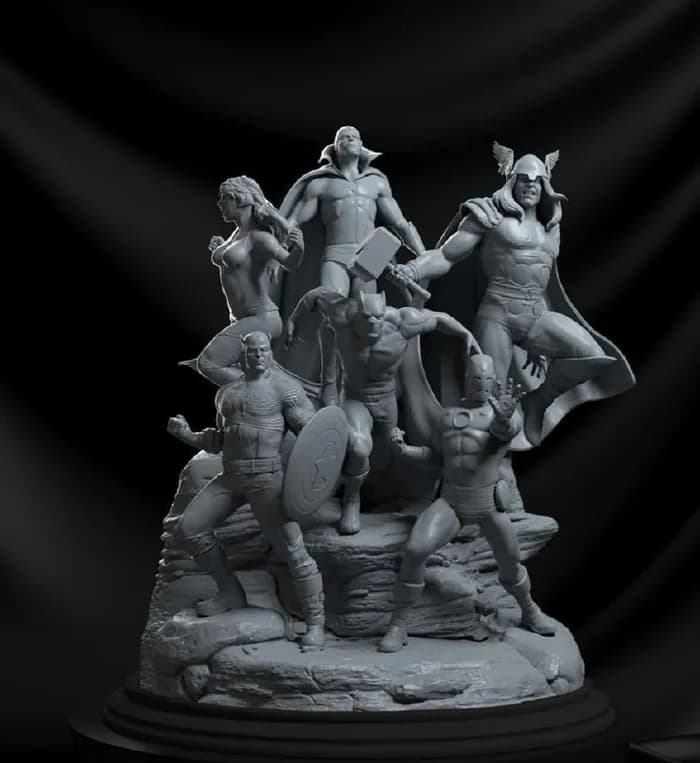 STL - Diorama de Los Vengadores
