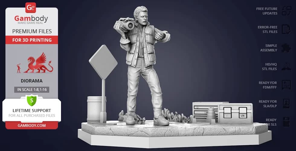 STL - Diorama de Regreso al Futuro