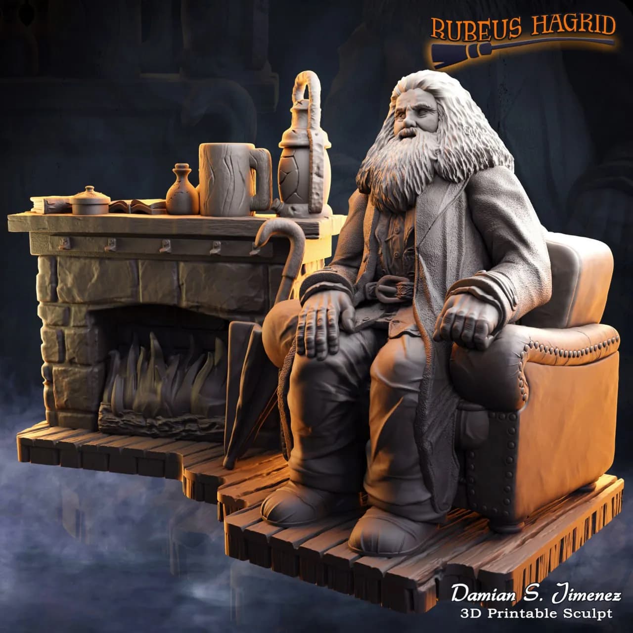STL - Diorama de Rubeus Hagrid