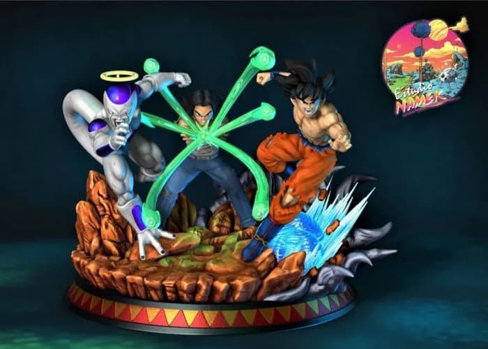STL - diorama goku,freezerx,a17